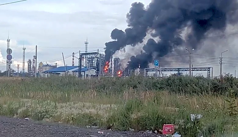 Ukrainian drones hit Russia's largest refinery, in one of deepest strikes yet