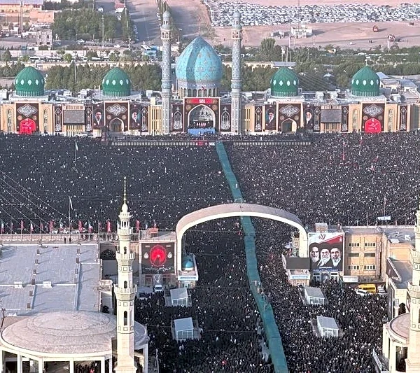 Ship hit in Hormuz as millions march for ayatollah; Iran says no talks unless Trump halts threats