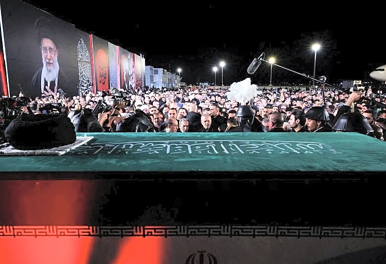 Coffin of slain Iranian supreme leader arrives in Iraq's Najaf, Iraqi state TV says