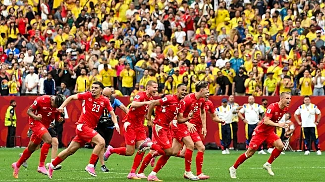 Soccer-Switzerland edge Colombia on penalties to reach first World Cup quarter-final since 1954