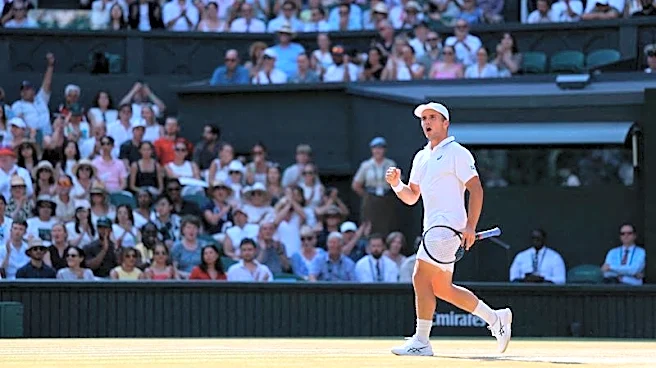Tennis-British wildcard Fery beats Cobolli to reach Wimbldedon semis