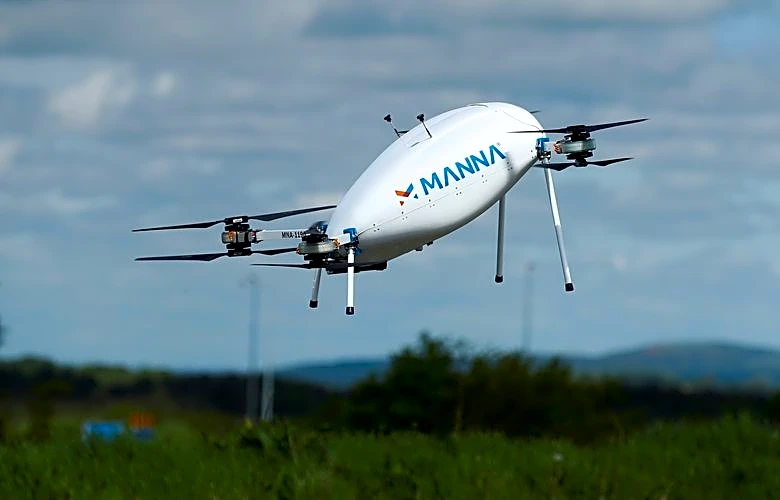 Ireland's Manna begins push into U.S. drone delivery "battleground"