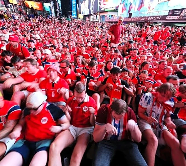 Viking enthusiasts hail spirit, if not technique, of Norway fans' "Viking row"