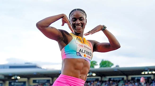Athletics-Alfred scorches women's 200m, Seville wins men's 100m in Monaco