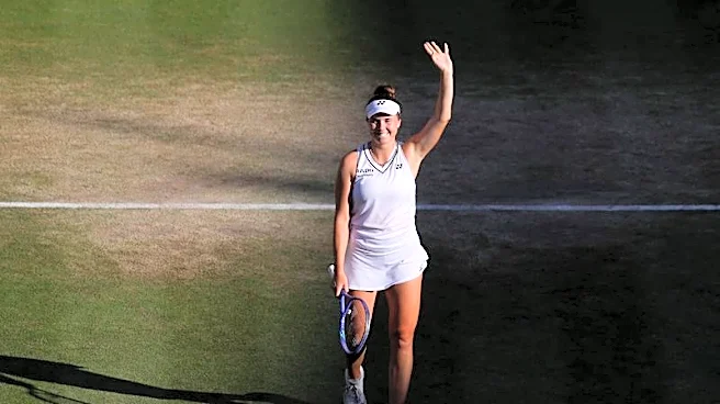 Tennis-Noskova shakes off nerves to beat Muchova in Wimbledon final