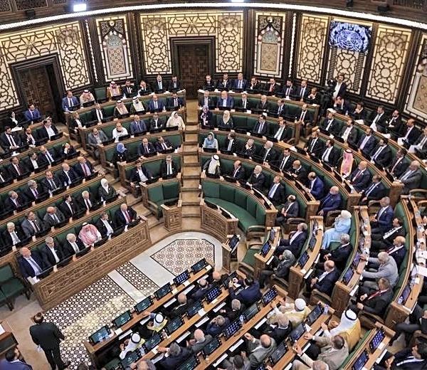 New Syrian parliament meets for first time in Damascus
