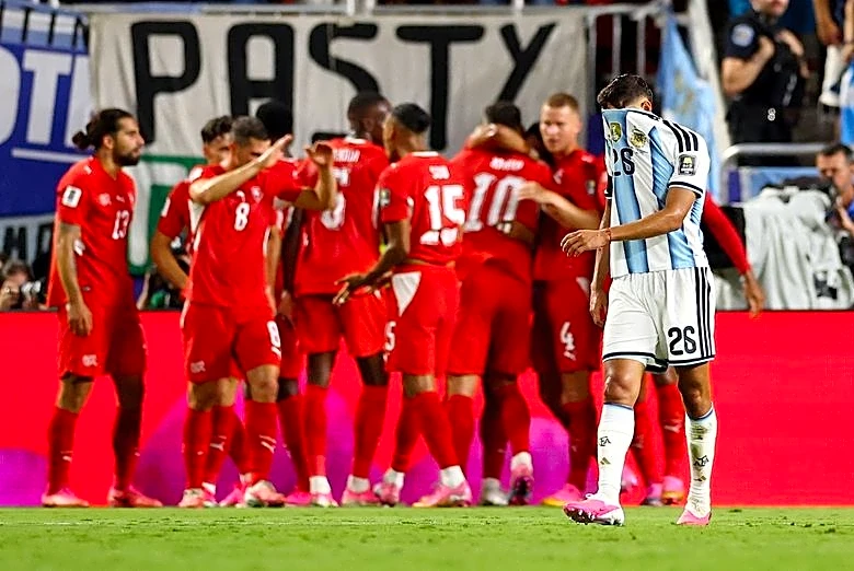 Soccer-Swiss anger tinged with pride after top eight World Cup finish