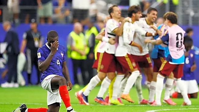 Soccer-France fail World Cup Spanish test in spectacular fashion
