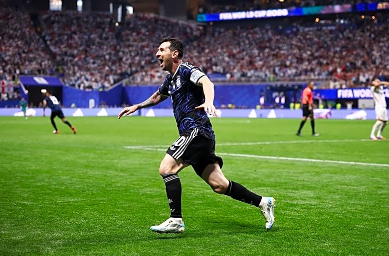Soccer-No goals but Messi the team man comes through to help Argentina to another final