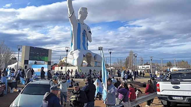 In a Patagonia town with an 85-foot Messi statue, Argentines celebrate advance to World Cup final
