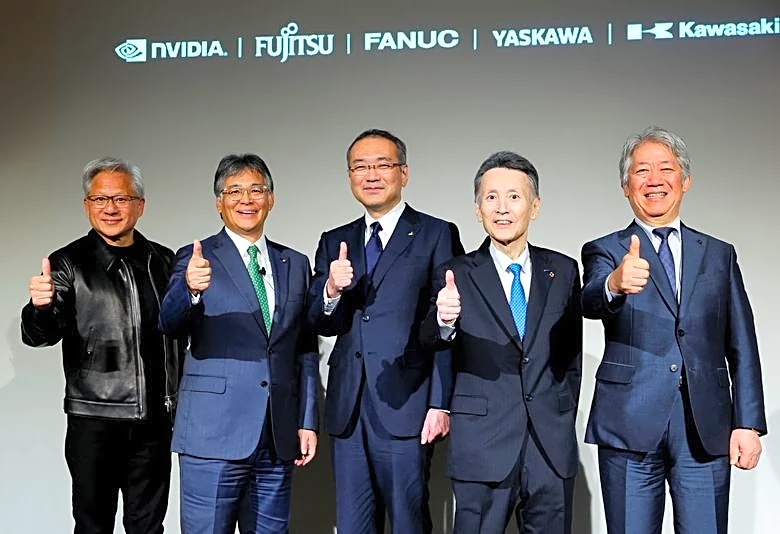 Nvidia partners with Japan robotics firms on AI development