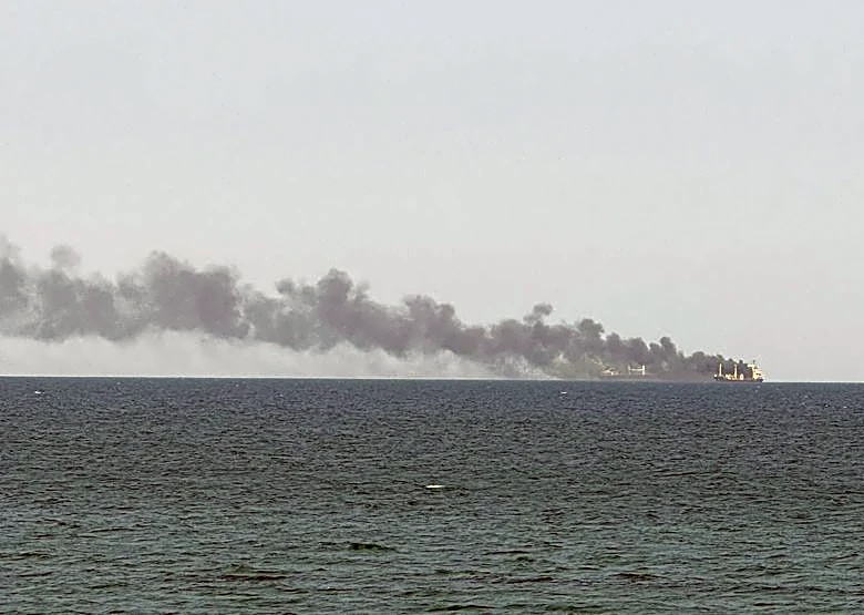 Russian attack on corn ship off Ukraine's Odesa kills 10
