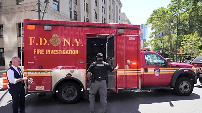 New York man in custody after lighting fire outside ICE offices