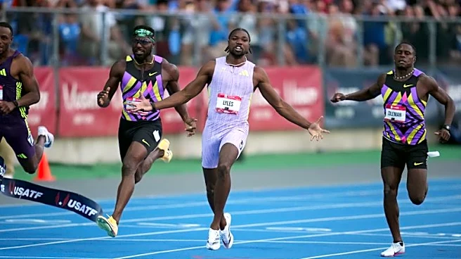 Athletics-Lyles slams door on 100m field at US Championships