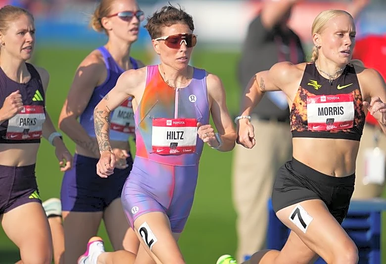 Athletics-Hiltz wins US championships 1,500m title once again