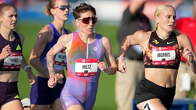 Athletics-Hiltz wins US championships 1,500m title once again