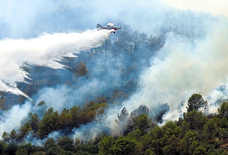 Two Greek firefighters killed as wildfires strike further east in Europe