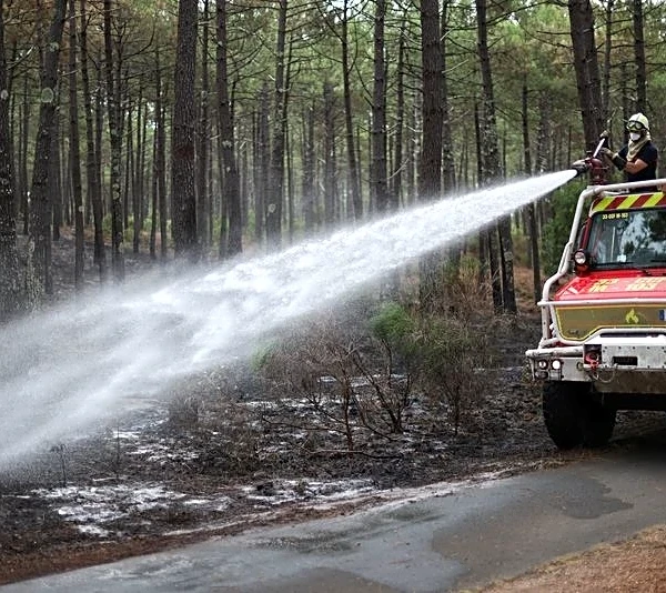 Wildfires ease near Bordeaux and Madrid, bringing respite