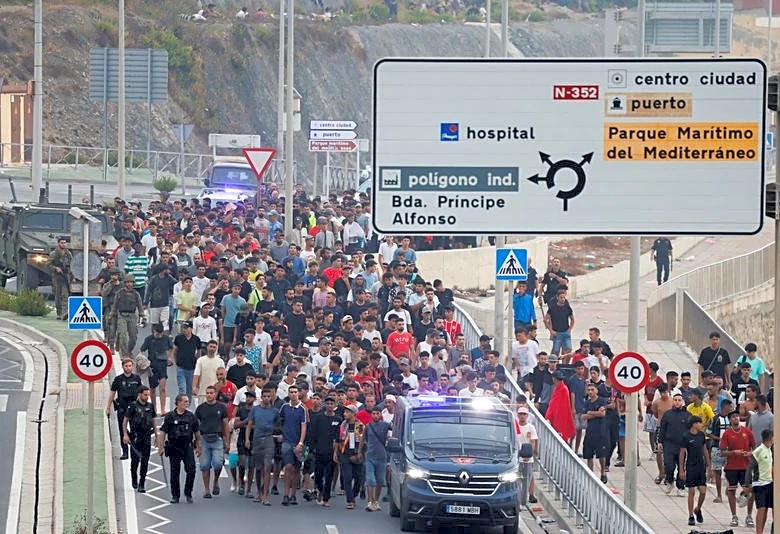 Spain installs floating barrier in Ceuta after deadly migrant rush