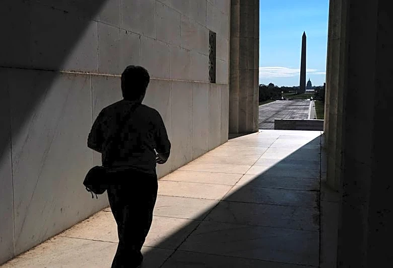 Trump disputes his own Justice Department's findings on Reflecting Pool