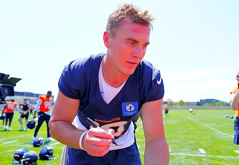 Broncos QB Bo Nix vows to continue running after ankle injury