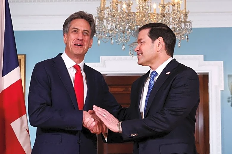 Rubio, Miliband discuss Ukraine war, Europe taking greater role in its own security