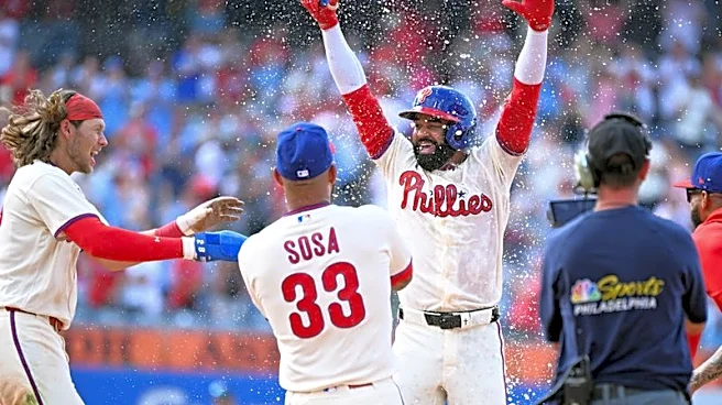 MLB roundup: Phillies walk off Blue Jays in 12 to avoid sweep