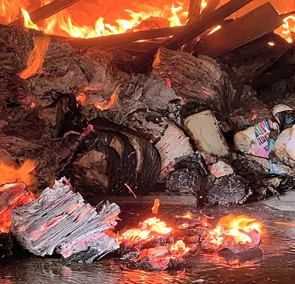 Millions of burnt books show how 'war of endurance' is hurting Ukraine