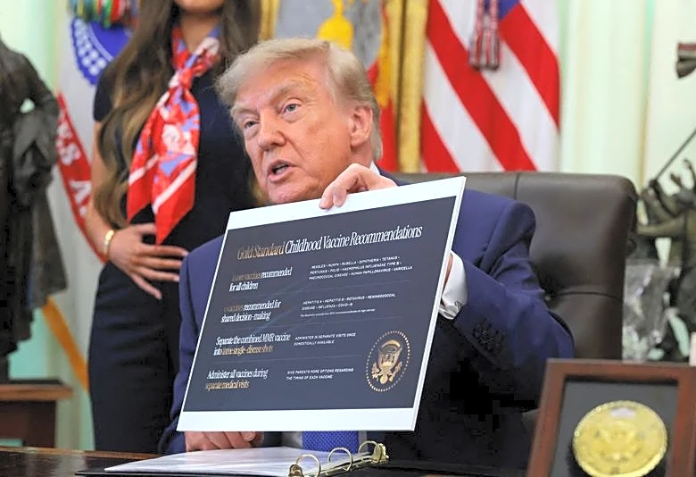 Trump order reduces US vaccine schedule, seeks to split MMR shot