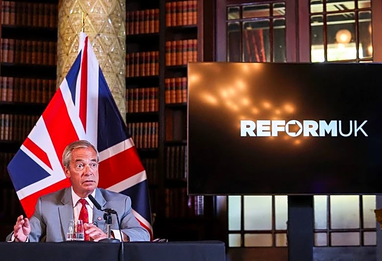 Reform UK's Farage faces off against Count Binface in election