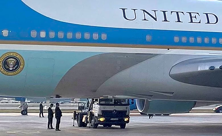 Iran's state media mock Trump over airplane switch, meme shows him hiding in a catering truck