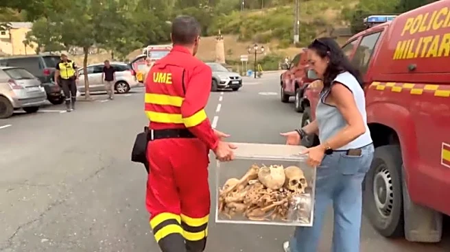 Spain removes remains of 11th century kings from monastery as wildfire rages