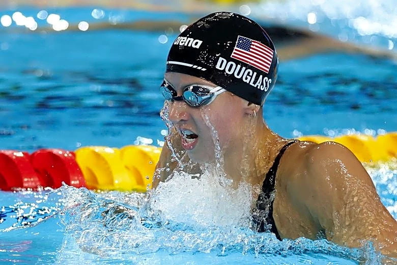 Swimming-Douglass sets 50m freestyle world record twice in one day