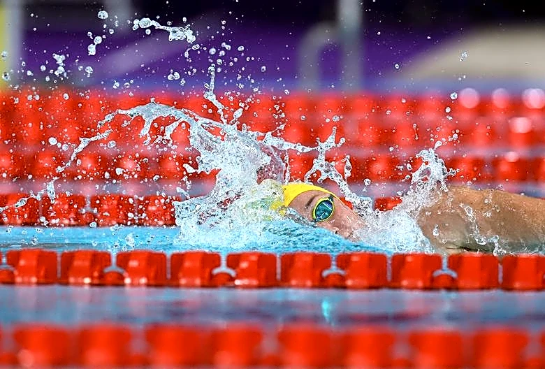 Swimming-Pallister stuns Ledecky in 800m free as Douglass resets 50m world mark twice