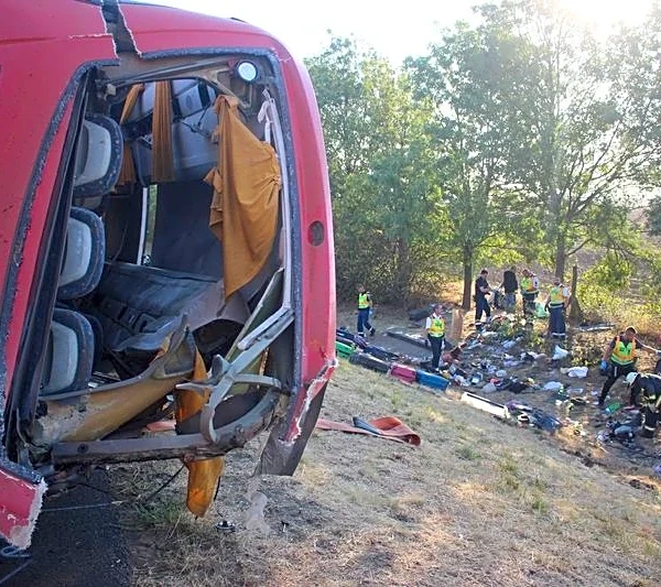Twelve killed and at least 10 injured in Polish bus crash in Hungary