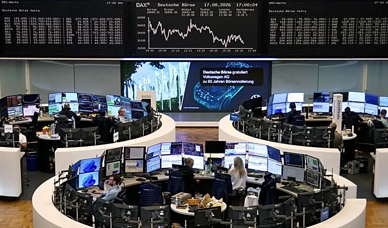 European shares slip as oil prices and bond yields surge on Middle East fears
