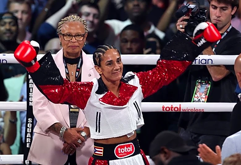 Boxing-Serrano, Manzur trade knockout talk before featherweight title bout
