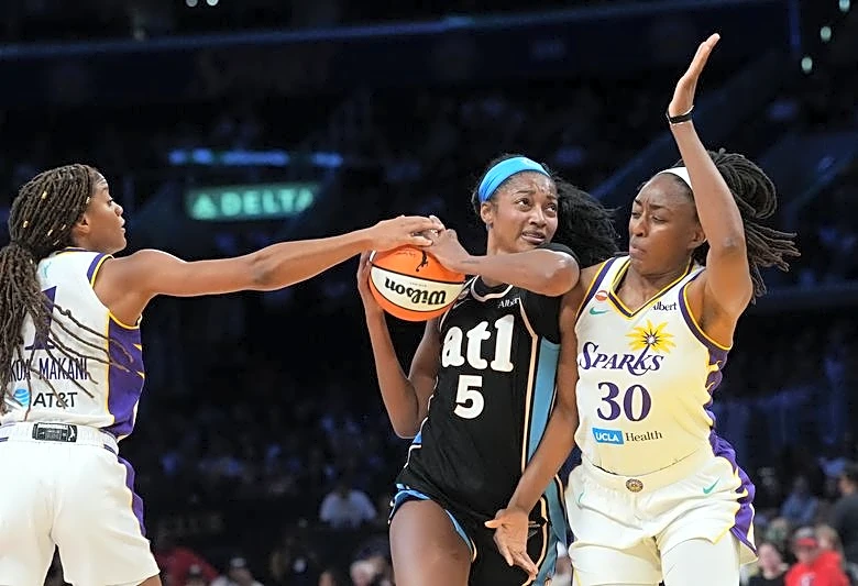 Angel Reese grabs WNBA-record 26 rebounds in Dream's win over Sparks