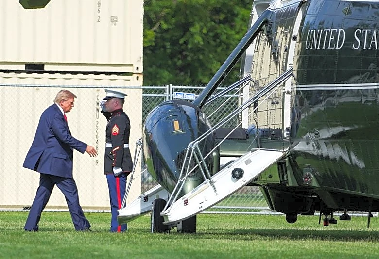 US FAA says antenna relocated after Marine One safety incident