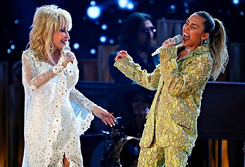 Miley Cyrus pays tribute to godmother Dolly Parton after singer's death at 80
