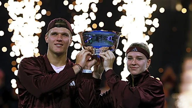 Tennis-Muchova and Mensik win US Open mixed doubles title