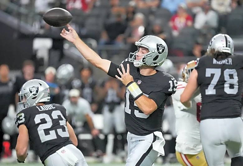 NFL preseason roundup: Fernando Mendoza underwhelms in Raiders' loss