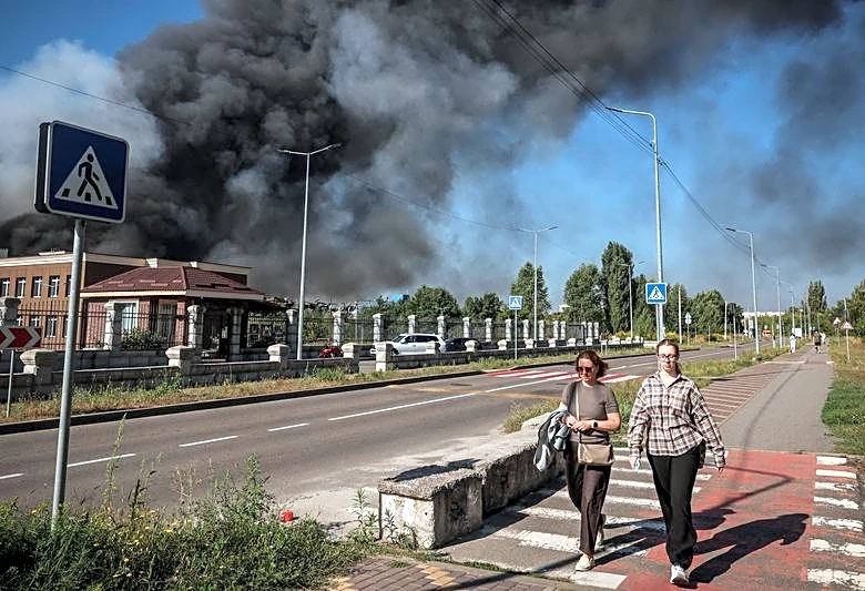 Russian strike on Kyiv-area warehouse sparks detonation, killing 37