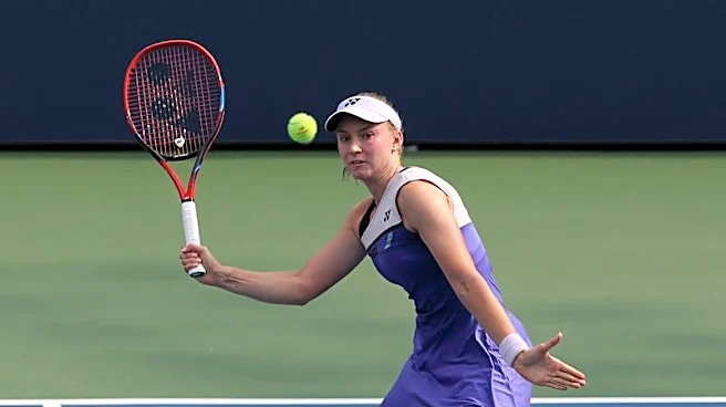 Tennis-Rybakina quiets injury concerns with first-round win over Frodin