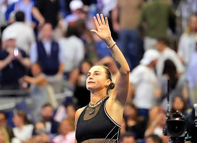 Tennis-Sabalenka pushes back on party talk after dominant second-round win