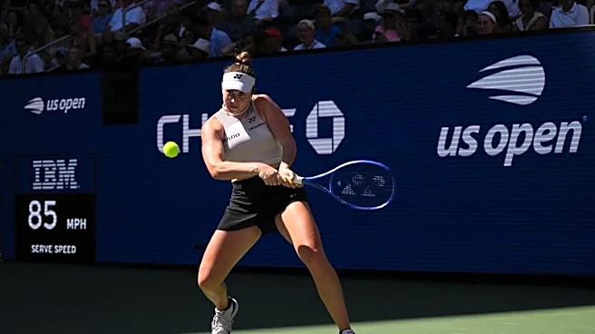 Tennis-Noskova battles past Kostyuk to reach US Open quarters