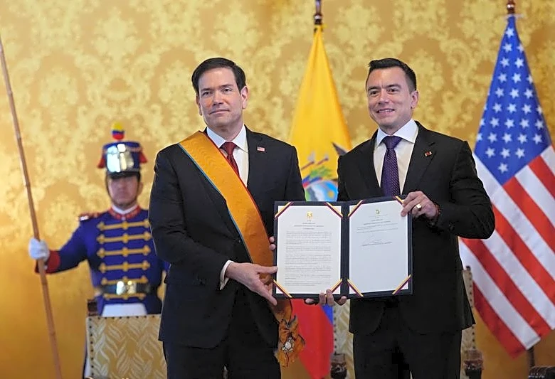 Rubio says he will seek $45 million in security funding for Ecuador