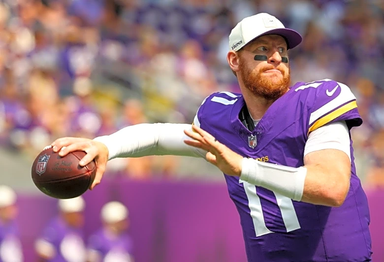 Vikings name Carson Wentz QB2 over J.J. McCarthy