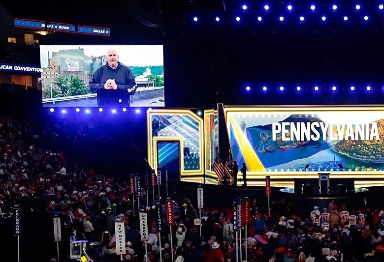 Maverick Democratic Senator John Fetterman appears by video at Trump's Republican convention