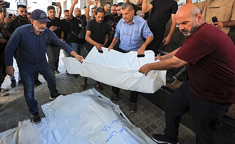 Israeli strike kills parents and two children in Gaza, medics say